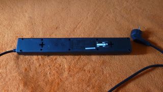 Regleta 6 tomas con interruptor negro