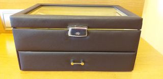 Estuche caja organizador relojes y joyas 
