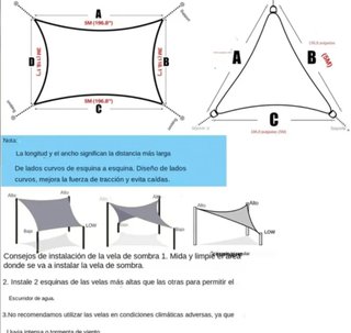 Toldo 2m x 4m