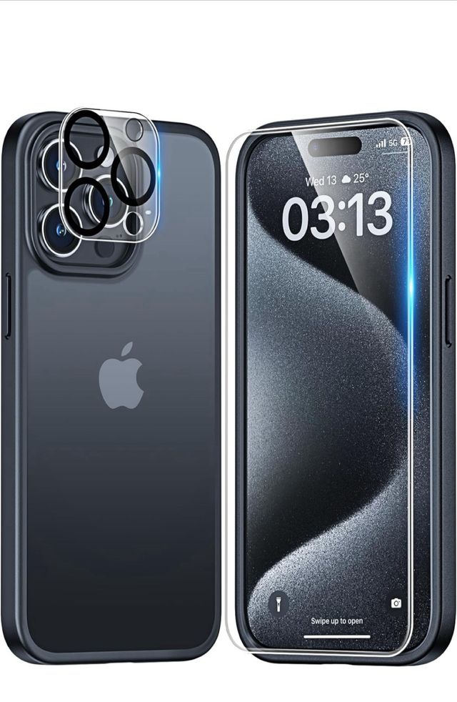 Carcasa para iPhone 15 Pro, [5 en 1]