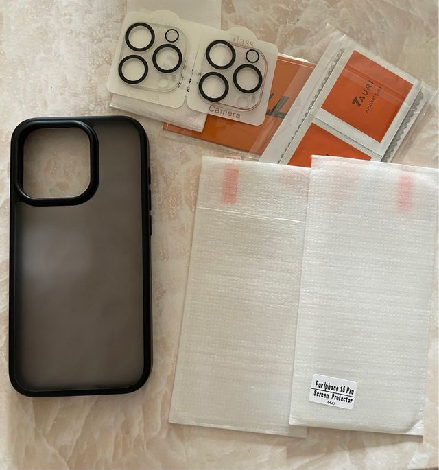 Carcasa para iPhone 15 Pro, [5 en 1]