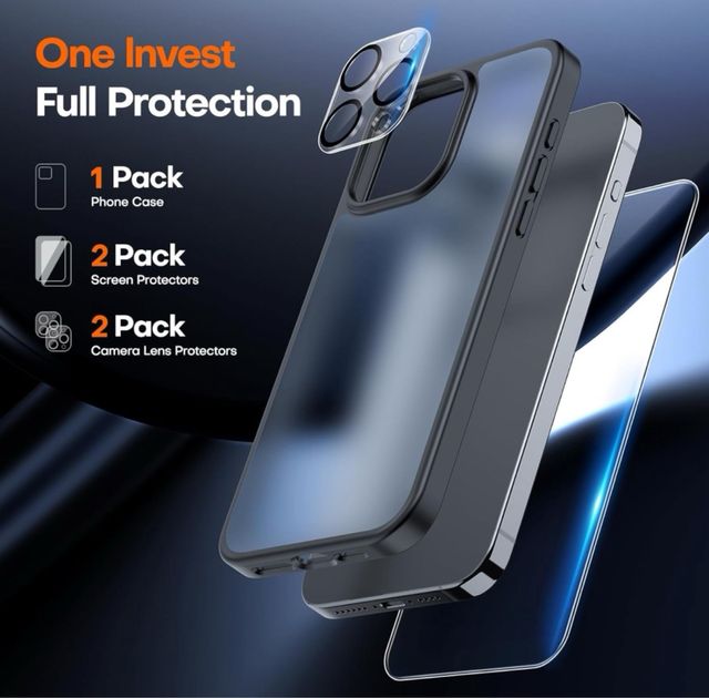 Carcasa para iPhone 15 Pro, [5 en 1]