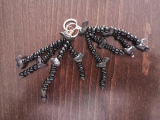 Collar y pendientes de coco y onix africano