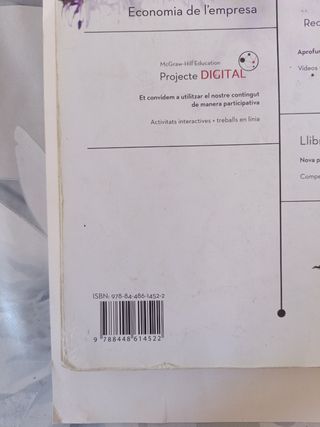 Libro Economia de l'empresa 1o Bachi