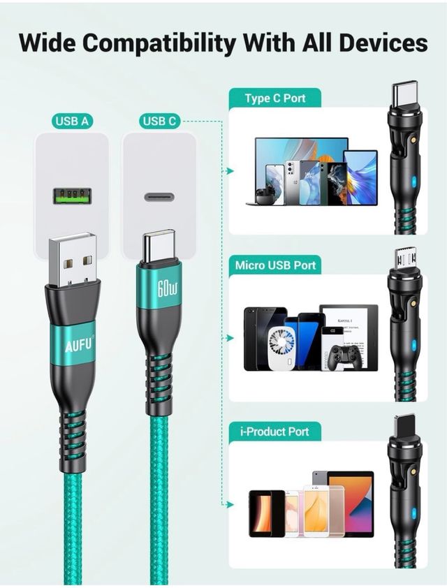 Cable de carga magnetico
