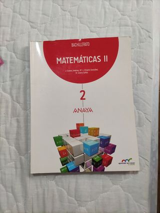 Matemáticas II 2 bachillerato Anaya