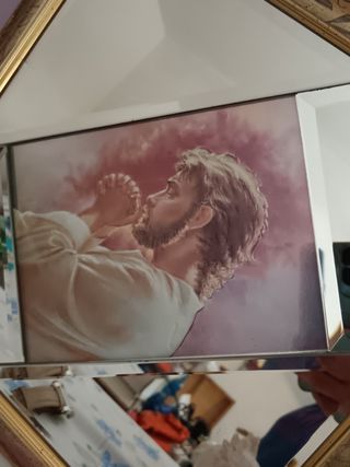 Quadro a specchio con disegno Arquati brer