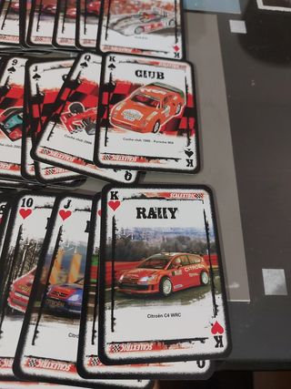 Baraja de cartas Scalextric.