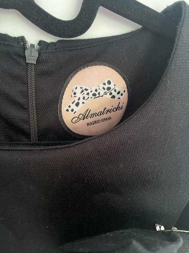 ALMATRICHI. vestido verano blanco y negro