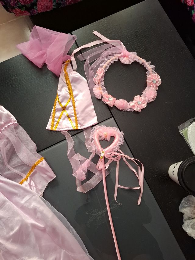 Disfraz princesa rosa