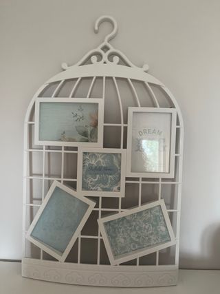 PORTAFOTOS JAULA DECORATIVA 