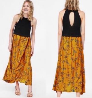 Vestido abalorios Zara