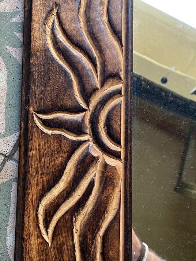 LIQUIDACIÓN ESPEJO MADERA TALLADA!