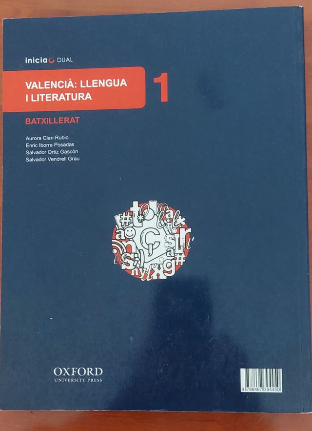 Texto Valencia Llengua i Literatura  1 Bachi