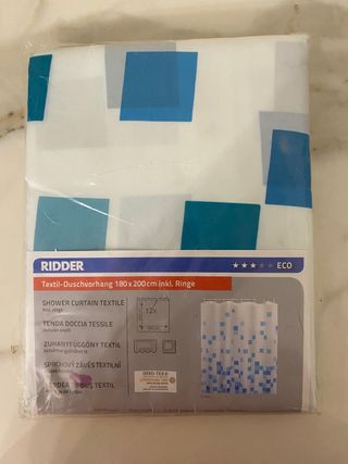 Tenda per doccia + anelli 