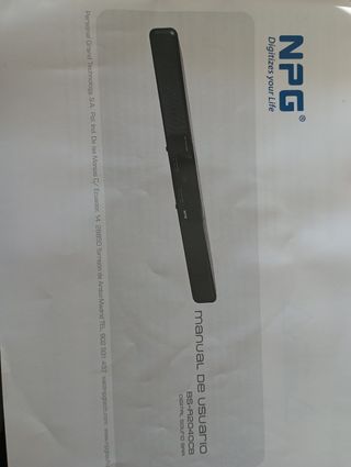 Barra de Sonido. NPG