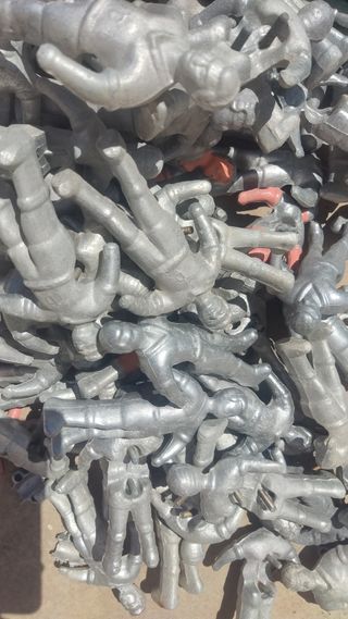 Jugador futbolín con taras