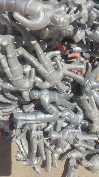 Jugador futbolín con taras