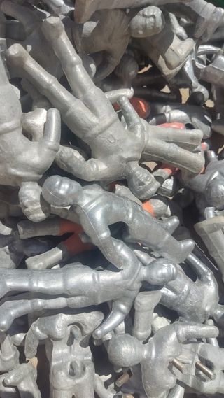 Jugador futbolín con taras