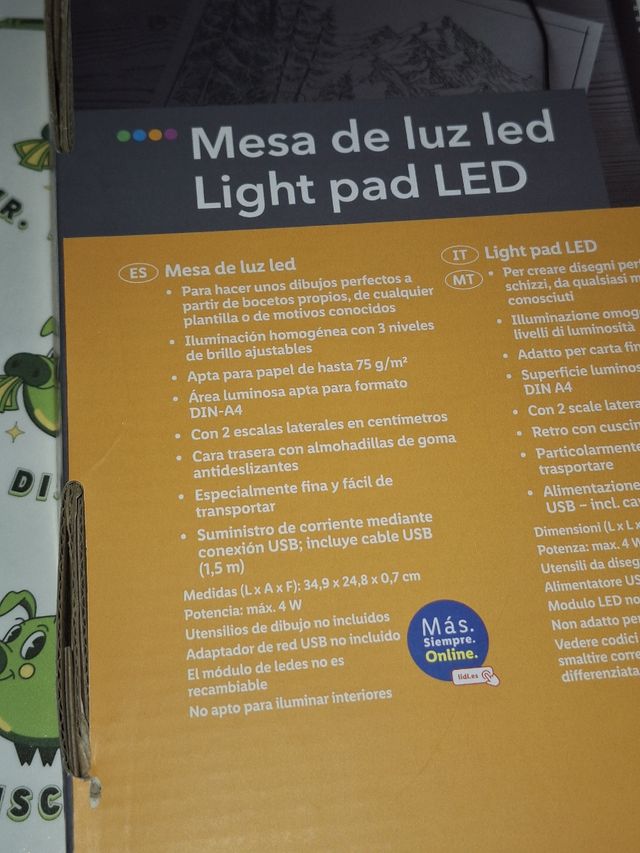 Mesa de luz led