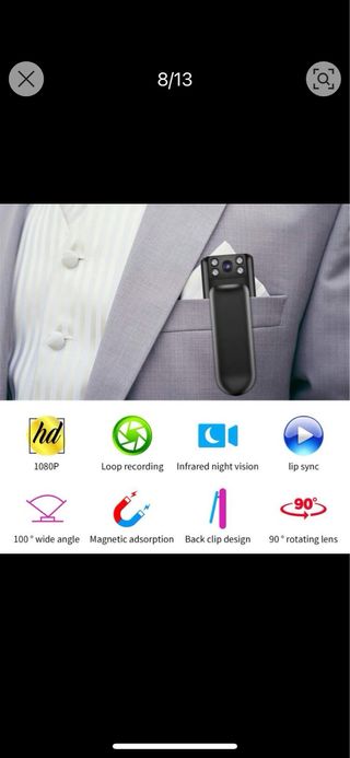 Camara corporal proteccion espia