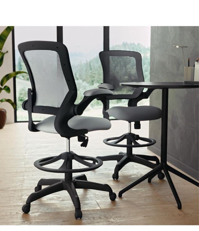 Silla oficina gris oscuro