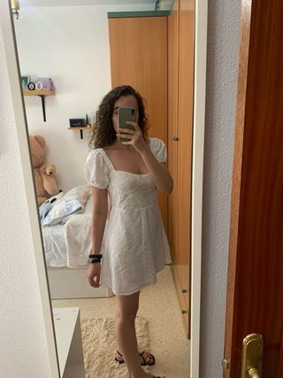 Vestido blanco de Pull&Bear