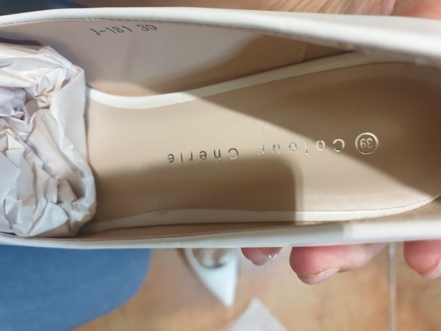 Tacones blanco talla - 39