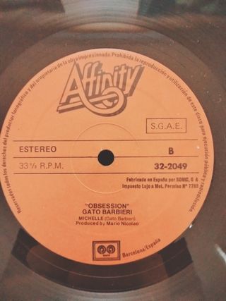 OF25% Vinilo LP Gato Barbieri - Obsession (1979)