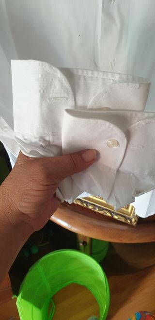 camisa blanca chico manga larga