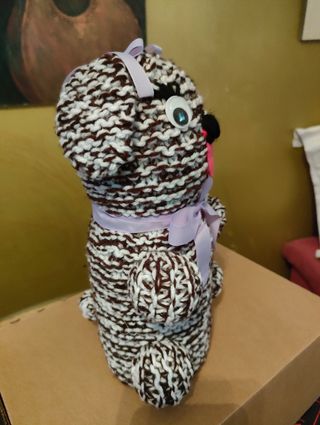 Perro artesanía lana