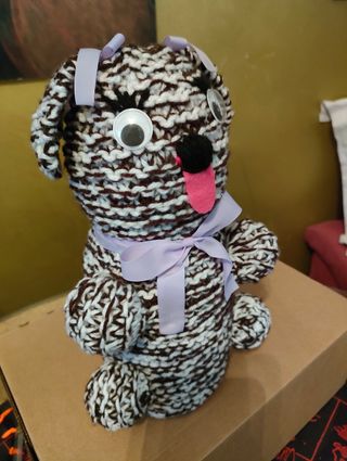 Perro artesanía lana