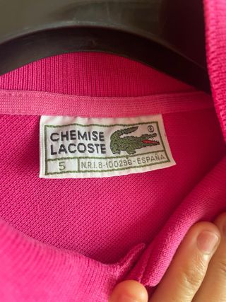 Polo Lacoste rosa fucsia