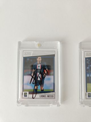 Messi and Neymar Signed Cards