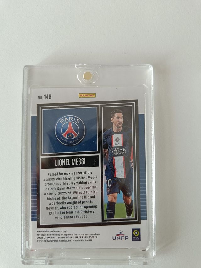 Messi and Neymar Signed Cards