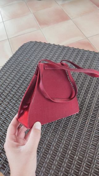 Bolso pochette burdeos