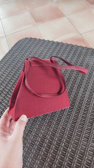 Bolso pochette burdeos