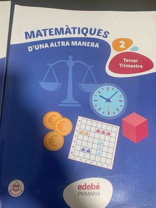 Matematiques 2 primaria edebe (1, 2 y 3 trimestre)