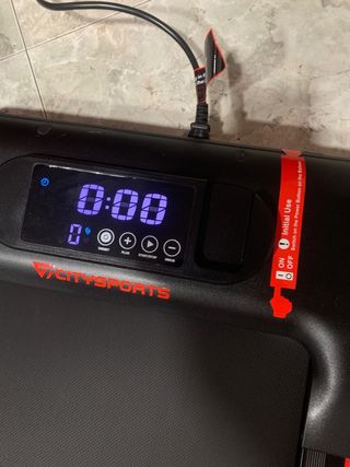 Cinta de Correr CITYSPORTS WP8, Negro y Rojo 