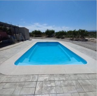 Vaso piscina fibra/ poliester sin instalación
