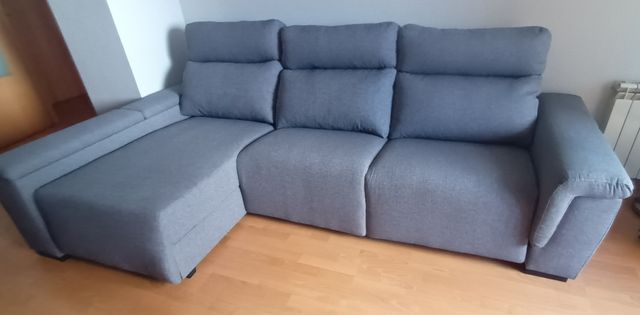Sofá con sillones electricos y chaise longue