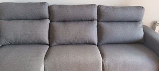 Sofá con sillones electricos y chaise longue