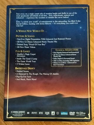 ALADDIN EDICIÓN LIMITADA - GIFT SET CINE DVD