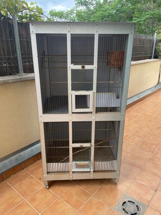 Jaula grande loro agaporni 