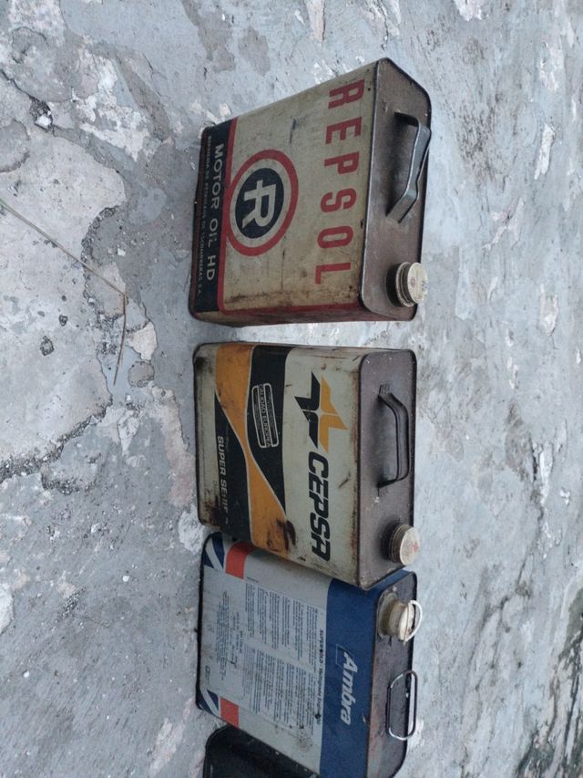 Latas aceite coleccion