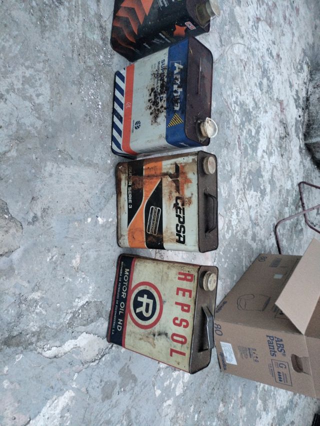 Latas aceite coleccion