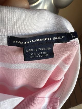 Polo ralph lauren vintage rosa bianca L