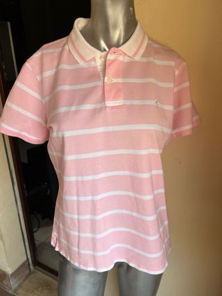 Polo ralph lauren vintage rosa bianca L