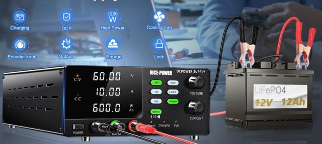 Cargador de baterías de 6v 12v 24v