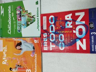 Libros 3° eso-15 eur uno, 25 eur dos